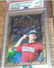 Max Meyer 2023 Topps Finest FLASHBACKS COPPER REFRACTOR w/coating #d /10 PSA 10