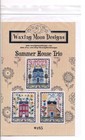 Waxing Moon SUMMER HOUSE TRIO 3 Cross Stitch Charts Only ~ seasonal samplers — photo 2
