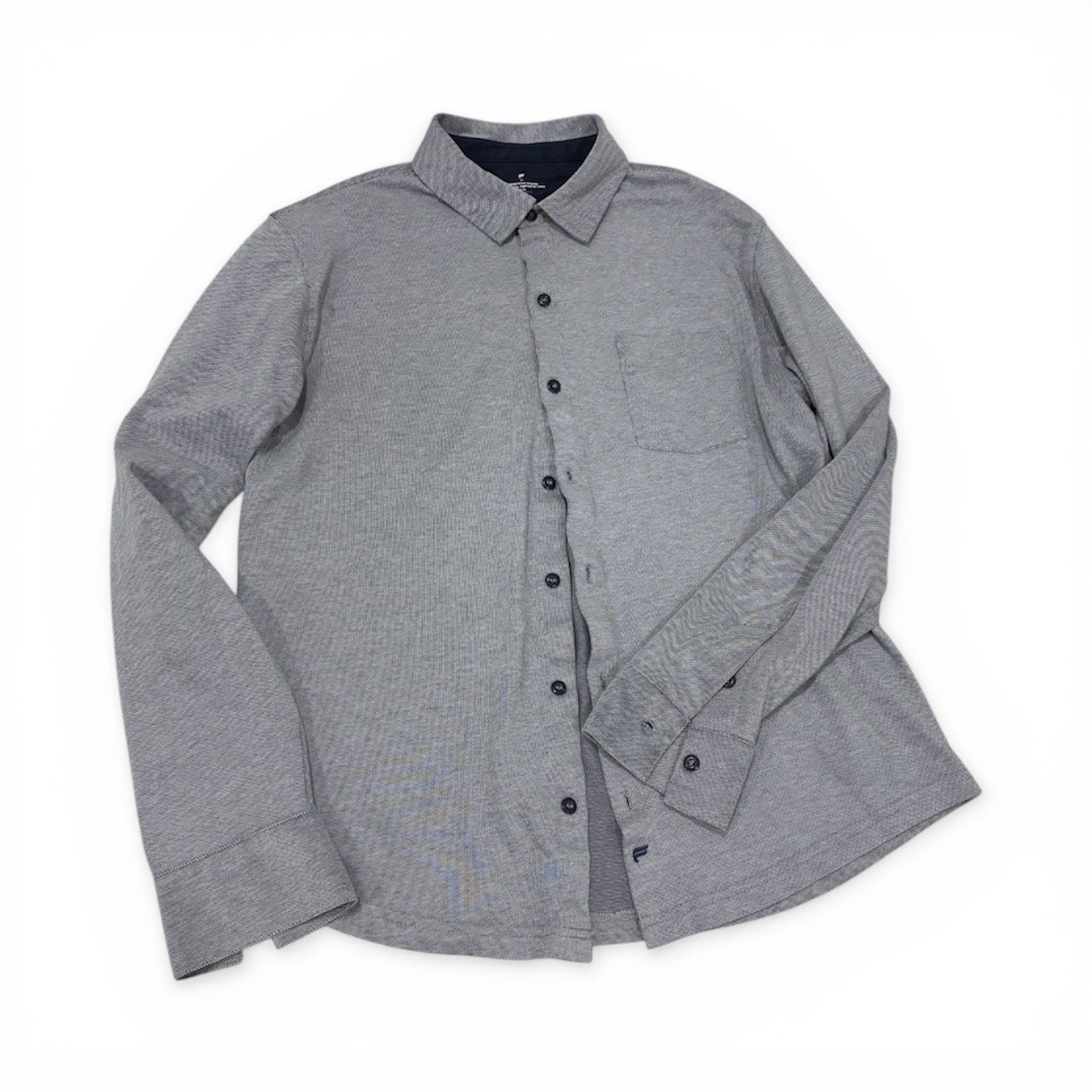 FABLETICS Button Up “The Dash”  Heather Grey Gray… - image 1