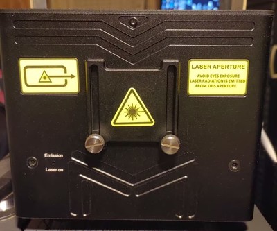 Laser Showlaser 8W RGB 40kpps ILDA DMX SD card, Auto, NEU mit Pelicase
