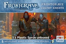 Frostgrave Cultist Knights 28mm Scale Plastic Wargames Figures 1 x Sprue Unboxed