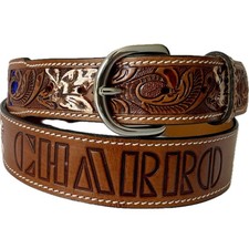 E133 CINTURA EL CHARRO VERA PELLE