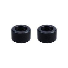 2Pc 5/8x24 Thread Protector Black Steel Tube Adapter 5/8 in x 24 FROM USA