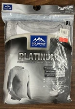 Men’s ColdPruf Base Layer Top Shirt Gray Thermal Outdoor Platinum Large