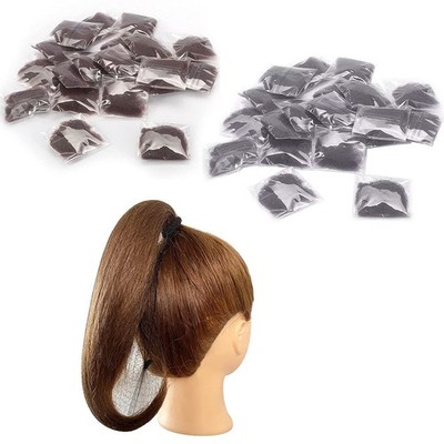 20 Pcs 20 Inch Invisible Hair Nets Elastic Edge Mesh Hair Nets for Clerk Nurse