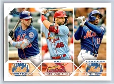 2023 Topps NL RBI Leaders Pete Alonso Paul Goldschmidt Francisco Lindor #240