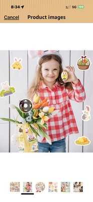 Easter Stickers, Easter Basket Stuffers for Kids, 100 PCS Easters Bunny Egg Stic