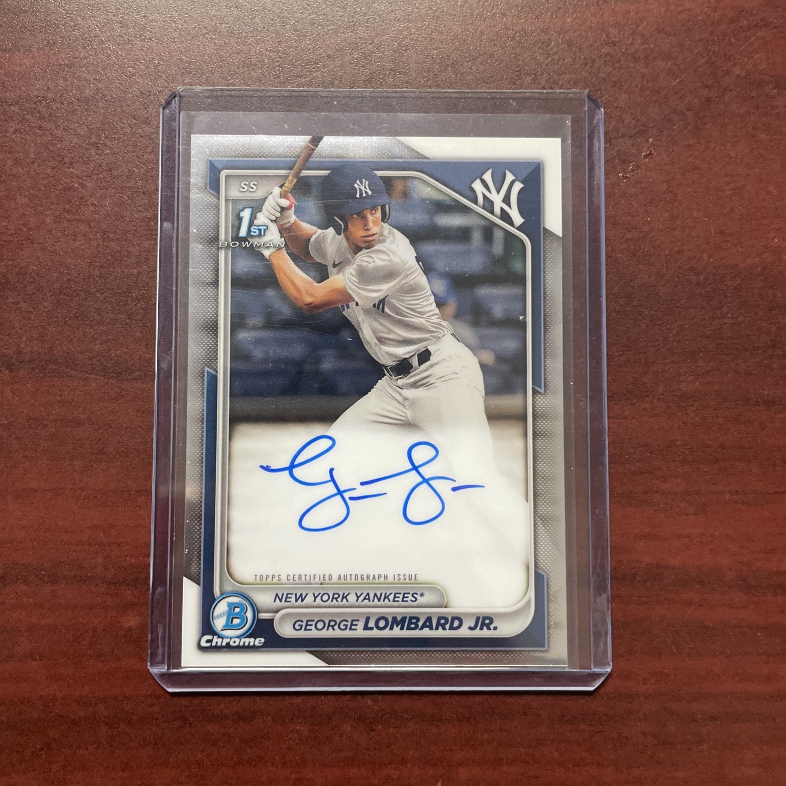 2024 Bowman - Chrome Prospect Autographs George Lombard Jr. #CPA-GLO (AU, RC)