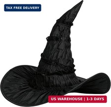 Witch Hat Witch Costume Women Black Witches Hats Adult Large Big Wizard Cap
