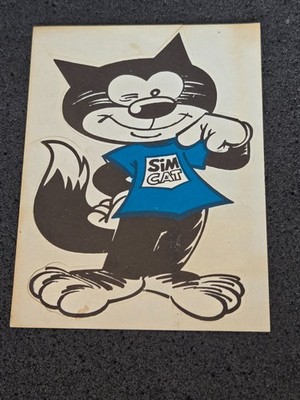 SIM CAT   Sticker / Aufkleber   *aus Sammlung* 415