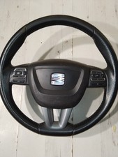 2012 SEAT ALHAMBRA Ecomotive SE 5DR MK2 7N LEATHER MULTIFUNCTION STEERING WHEEL