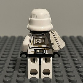 LEGO Star Wars Sandtrooper Minifigure White Pauldron Dirt Stains 9490 sw0383 2B