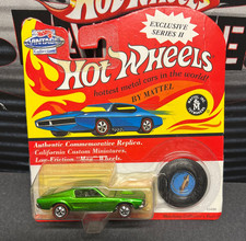 HOT WHEELS EXCLUSIVE SERIES 2 CUSTOM MUSTANG "GREEN" CREASED CARD