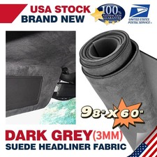 Suede Headliner Fabric Foam Back Roof Liner Upholstery Repair Replace Renovate