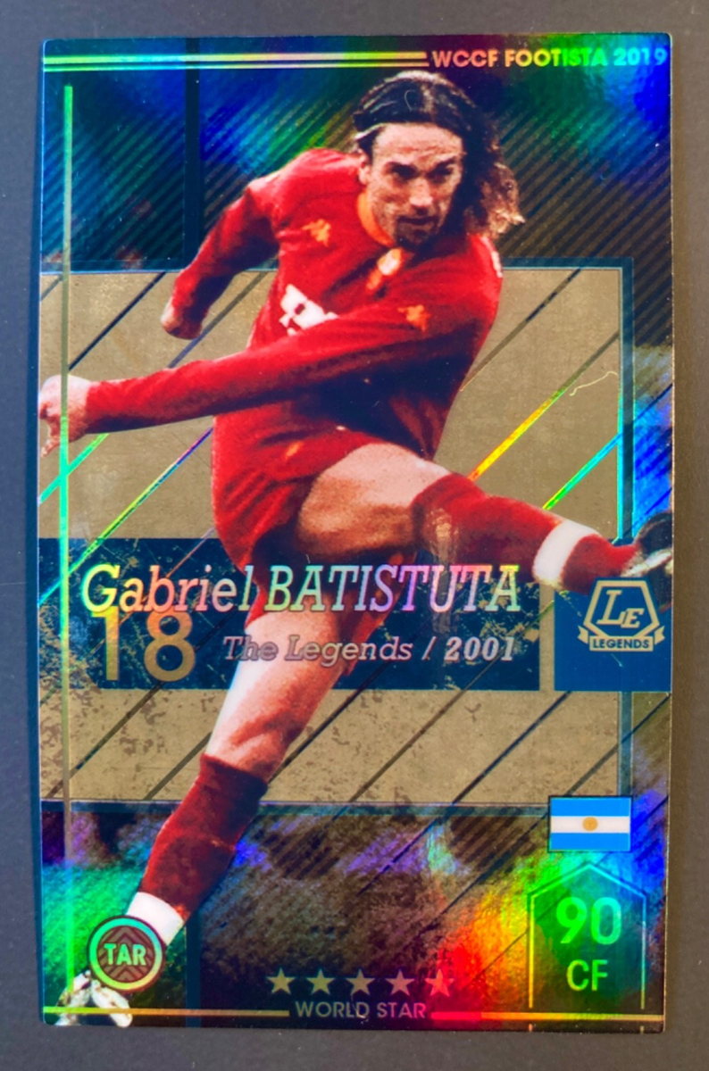 2019 Panini WCCF Footista 2001 Legends Gabriel Batistuta AS Roma