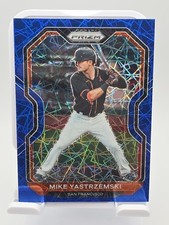2021 Panini Prizm Mike Yastrzemski Blue Velocity #33 Baseball Card