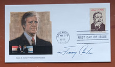PRESIDENT JIMMY CARTER FLEETWOOD CACHET 1986 FDC PRES ARTHUR STAMP VF UNADD