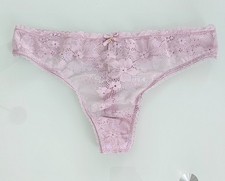 S Victoria's Secret VS Lace Mesh Soft Smooth Thong Bikini Panties Dream Angels