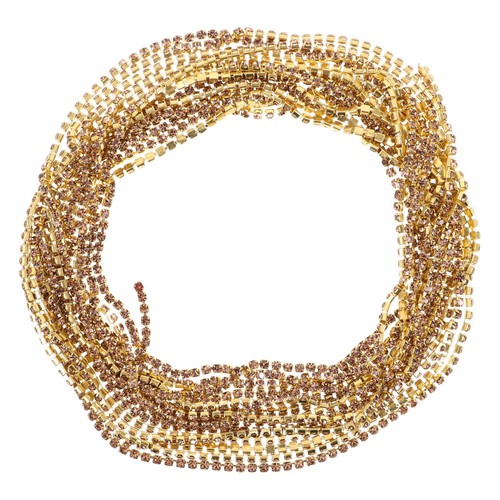  Chaîne en strass : 3 mm, chaîne fermée en strass pour couture, artisanat, - Zdjęcie 4 z 19