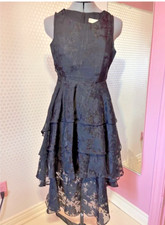 Blink Blank Teens Blink Blank Floral Tiered Dress Black XS