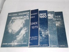 Ahnert, Paul: Kalender für Sternfreunde. 5 Hefte. 1978, 1979, 1980, 1981, 1982