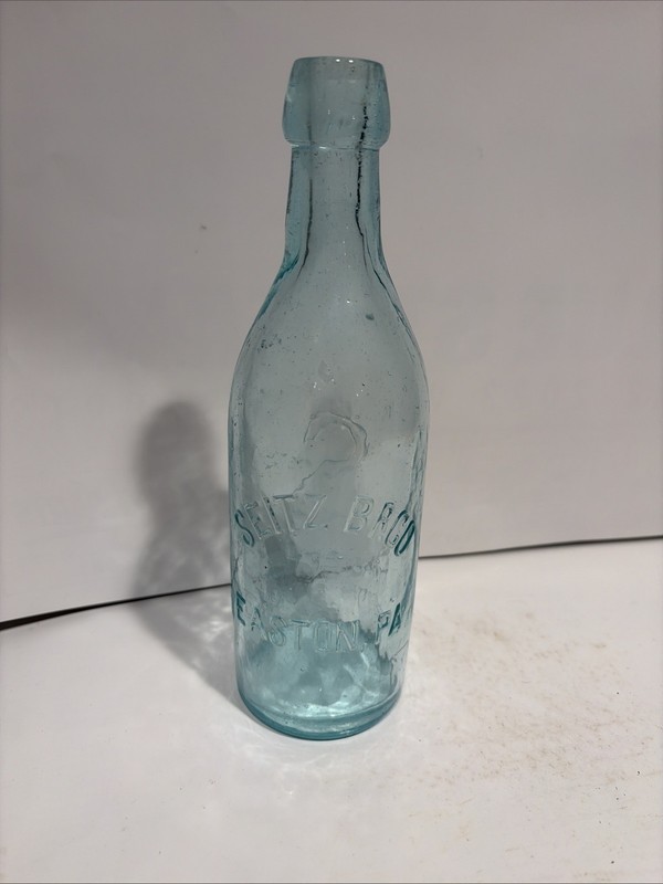 Seitz BR. CO - Blue Aqua Blob Top Bottle - Easton, PA