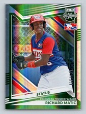 2022 Panini Elite Extra Edition #189 Richard Matic Status Green #/499