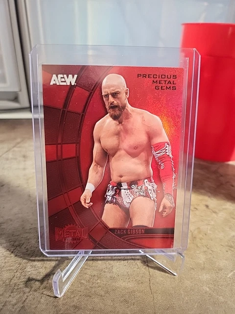 2025 Skybox Metal Universe AEW PMG Red Zack Gibson /100
