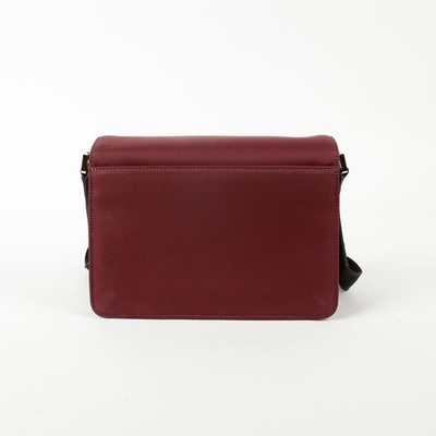 Marni Medium Burgundy Soft Nylon Trunk Shoulder and