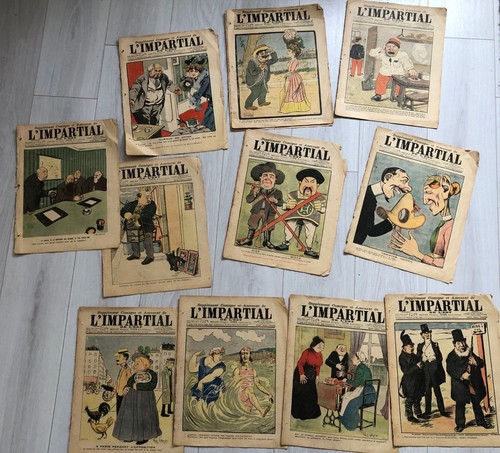L'IMPARTIAL DE L'EST Lot de 11 exemplaires de 1900 dont Caricature CHINE CHINA - Picture 2 of 10