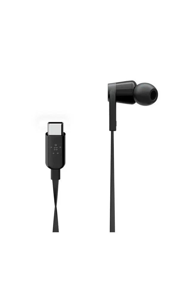 3 New Belkin USB-C In-Ear Headphones with Inline Mic Control Black G3H0002BTBLK - Image 4 of 4