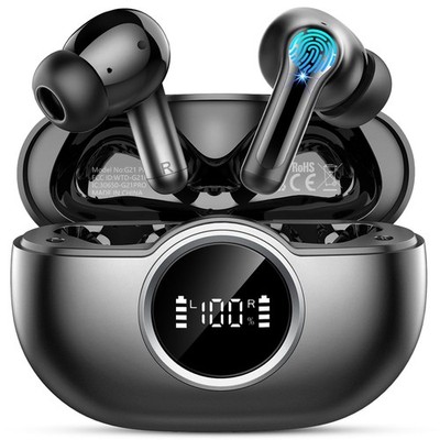 Wireless Earbuds, 2026 Bass-3.0 Bluetooth 5.4 Headphones 3D-Stereo Ear Buds, ...