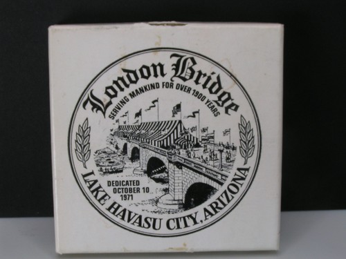 London Bridge Medal Celebrating Relocation to Lake Havasu City, AZ 2.75" X 2.75"