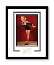 June Haver Autographed Signed 11x14 Framed Photo Vintage Hot Sexy Pinup ACOA