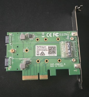 StarTech PEXM2SAT32N1 PCIe M.2 SATA Adapter   Tested