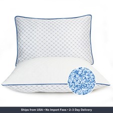 Adjustable Bed Pillows Queen Size Set of 2 for Sleeping, Soft and Supportive Bed