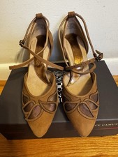 Capezio Dance Salsa Shoes Size 6 New Brown Leather