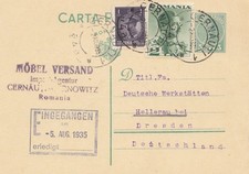 Romania: 1935: Gernauti to Hellerau