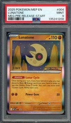 Lunatone 004/132 Mega Evolution Prerelease Staff Promo