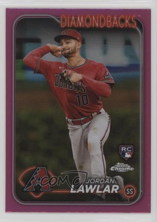 2024 Topps Chrome Pink Refractor Jordan Lawlar #229 0mb3