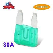 100x 30A Miniature Blade Style Fuse APM/ATM 32V Short Circuit Protection for Car
