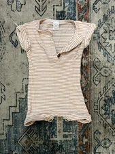 Lou Lou And Company Romper Pink Stripes Size 12-24 Months