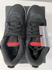 Nike Air Jordan 4 RM GS Black Red Wolf Grey S...