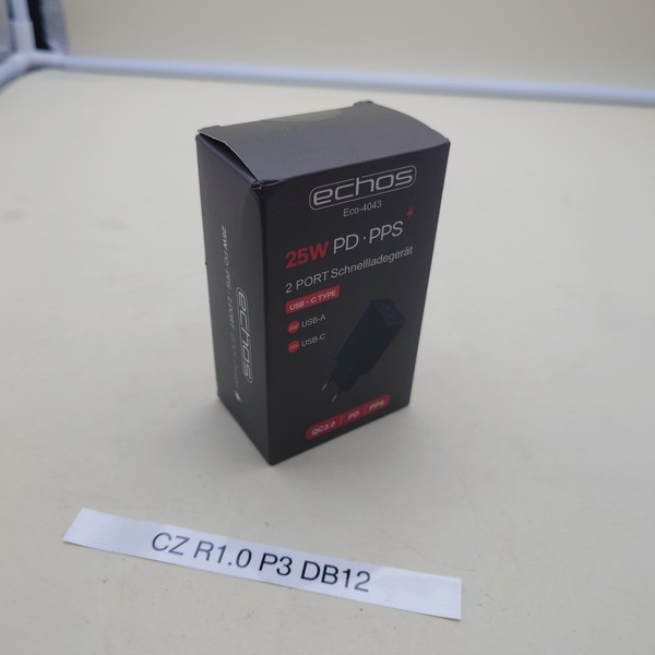 25W Usb SchnellladegeräT USB-C+A Dual Port Power LadegeräT Netzteil Pd Qc 3.0-image