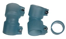 New! (2) PTP Armson Pro-Feed 1" x 1" Feed Elbows - LIGHT BLUE