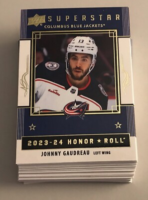 2023-24 Upper Deck Series One Super Star Complete (35) Card Insert Set # HR1-35