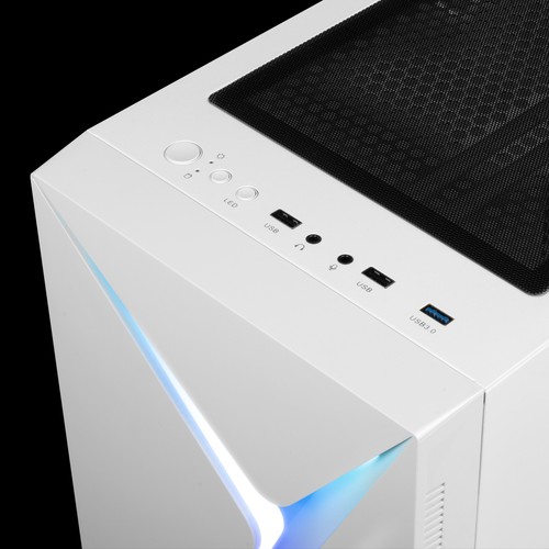 GAMDIAS GD-ARGUS E4 ELITE WH ATX Mid Tower Gaming Computer PC Case - White - Picture 8 of 9