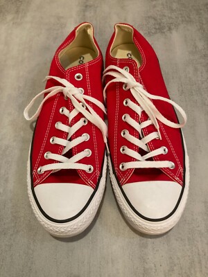 Converse Chuck Taylor All Star Canvas Sneakers - Red - US M12 W14