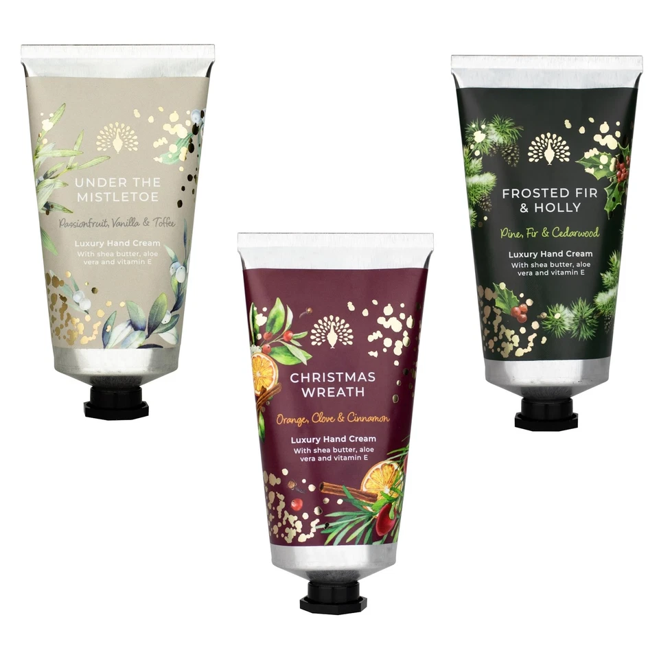 THE ENGLISH SOAP COMPANY Weihnachten Handcreme Vegan Duft Luxus Sheabutter Hand Feuchtigkeitscreme 75ml