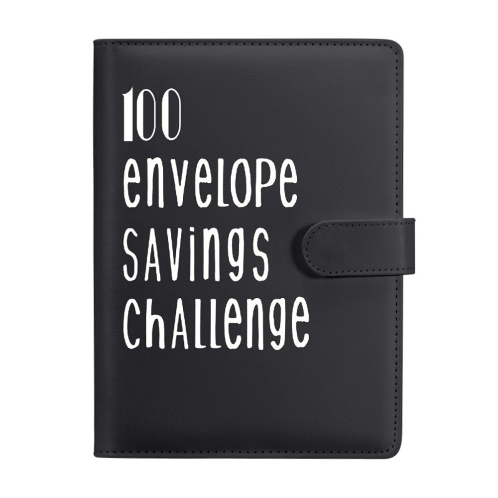 100 Envelope Money Savings Challenge Binder Budget Book Binder w/Cash